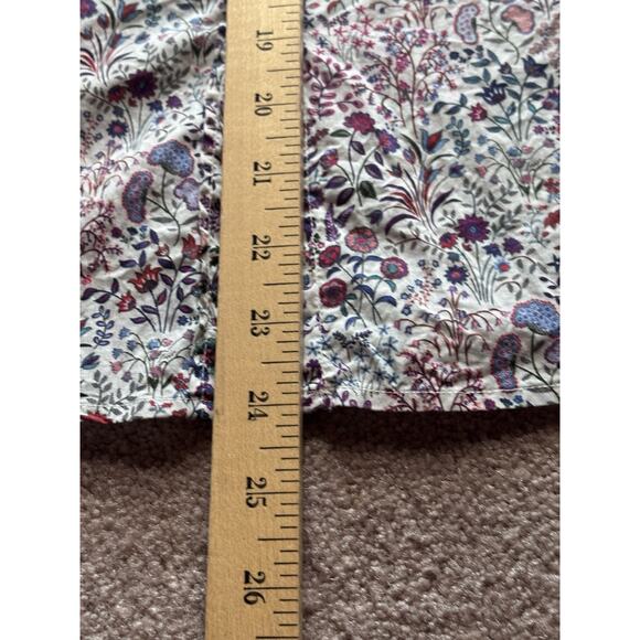 J.Crew X Liberty Fabrics 12 White Floral Shepherdly Song Slim Perfect Shirt - Picture 7 of 9